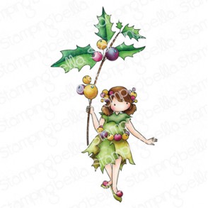 TINY TOWNIE GARDEN GIRL HOLLY RUBBER STAMP